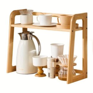 Multi-Functional Wooden Kitchen Shelf Seasoning Rack