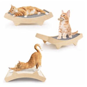 Double-Sided Sisal Hemp Wood Cat Scratch Board